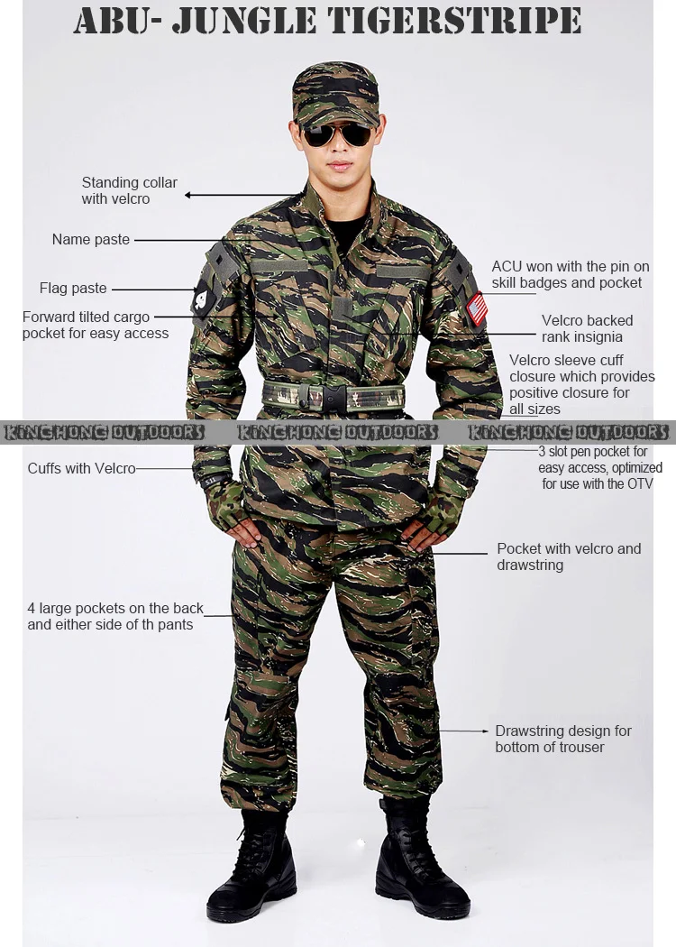 ABU TRU SPEC JUNGLE TIGER STRIPE 