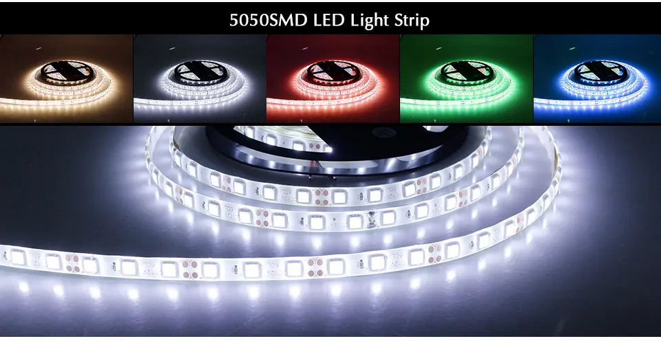 Водонепроницаемый светодиодный свет лампы 5050 SMD 5630 Рождество декор лента DC12V ТВ фонового освещения 60 Светодиодный s/m 5 м гибкий светодиодный