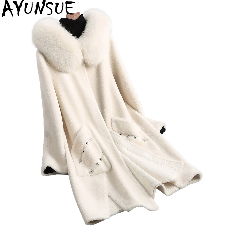 Aliexpress.com : Buy AYUNSUE Women Sheep Shearling Jacket