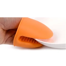 1 шт. кухонные силиконовые термостойкие перчатки зажимы изоляция антипригарные противоскользящие горшочки держатель зажим для приготовления выпечки прихватки