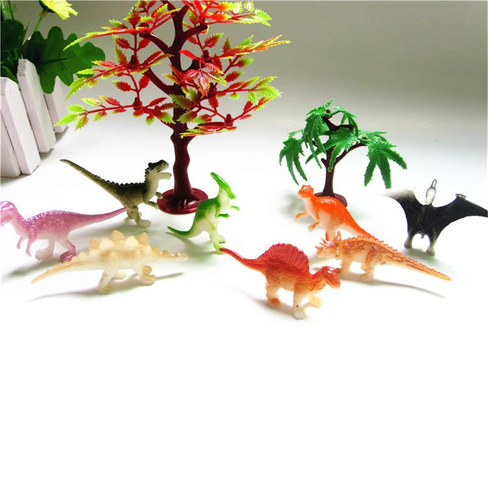 8pcs/lot Dinosaurs Model Cute Animals Gifts Boys Toys Hobbies Kids Mini