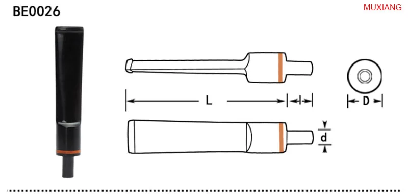 26 muxiang straight acrylic mouthpiece good quality tobacco pipe nozzle fit with 3 mm filter