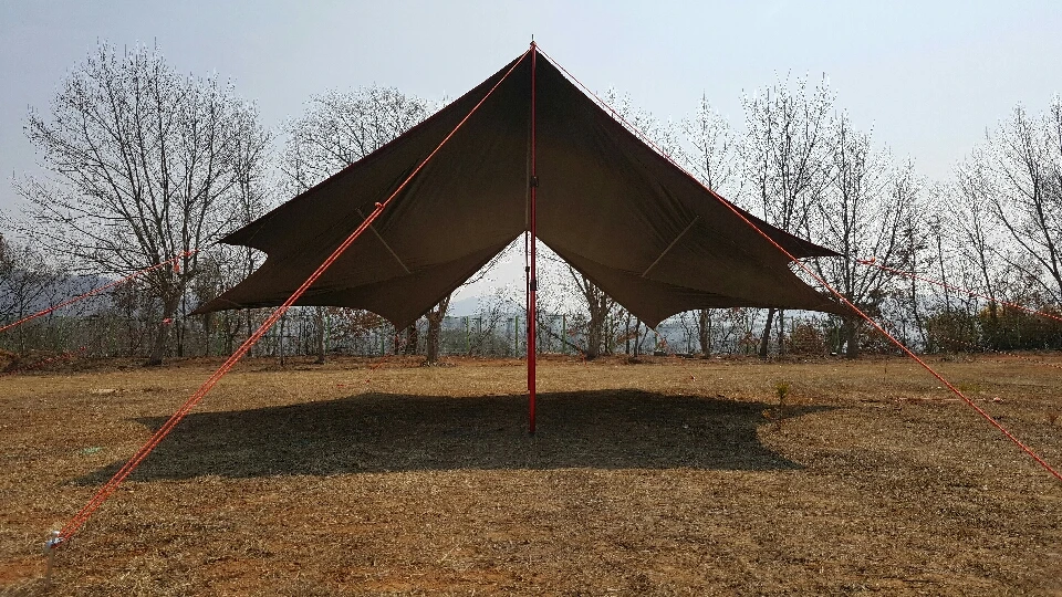 COBO Супер Открытый водонепроницаемый Семейный Кемпинг Recta TarpTent Shelter черное покрытие для 10 человек