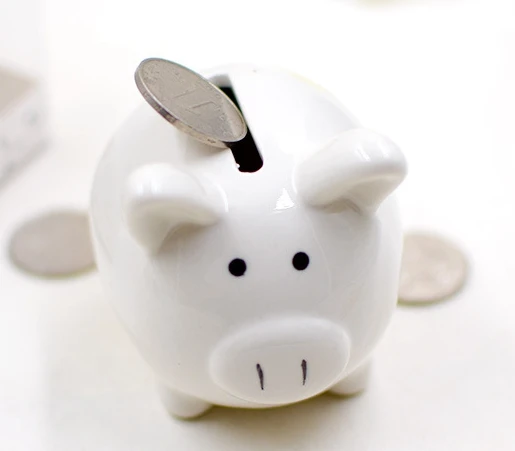 

10pcs/lot Christening Baptism Gifts Ceramic Mini Piggy Bank Coin Box with Polka-Dot Bow Souvenirs Baby Shower Party Favors