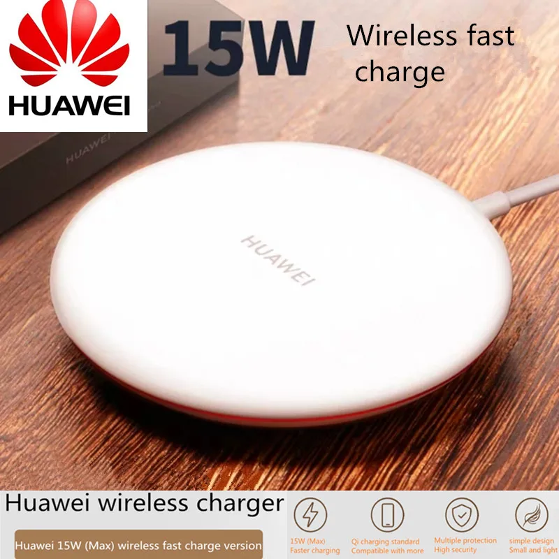 Huawei CP60 QI Max 15 Вт Быстрое беспроводное зарядное устройство для iphone Xs Max/XR/X/huawei Mate20 Pro/RS Galaxy S9+ быстрое зарядное устройство