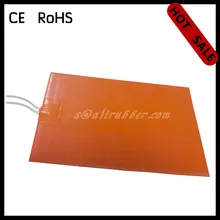 240 вольт Гибкая силиконовая Резина Электрический Нагревательный элемент 1000x1000 мм