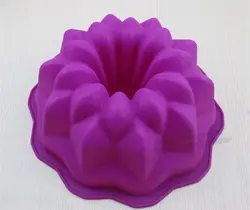 Мягкие еда класс 100% силиконовые формы для торта большой восьмиугольник цветочный горшок Muffin форма для желе пудинг выпечки E165
