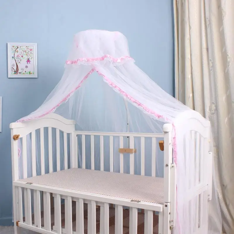 Горячая Детская кровать москитная сетка купол занавеска сетка для малышей кроватка Навес Прямая поставка