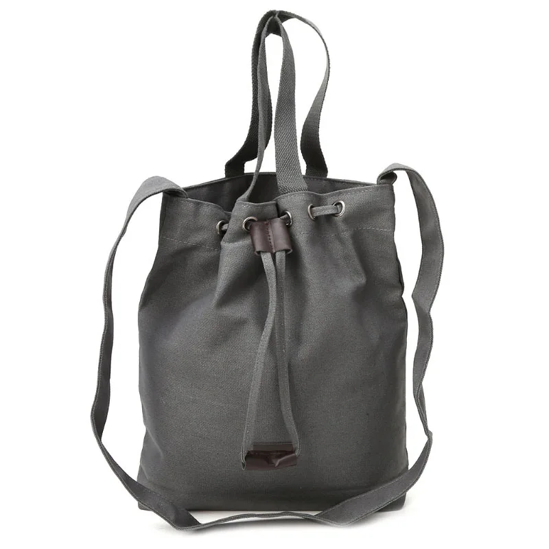 Новая женская Холщовая Сумка для девочек, сумка через плечо, прочная сумка-тоут, сумочка, сумки - Цвет: Серый