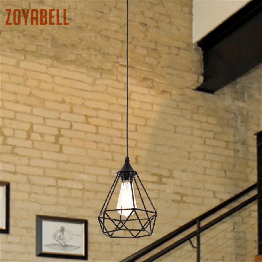 

zoyabell Vintage Pendant Light Lamp Modern Iron Dinning Restaurant Industrial Decor Retro Design Lamp Pendant Hanging Light