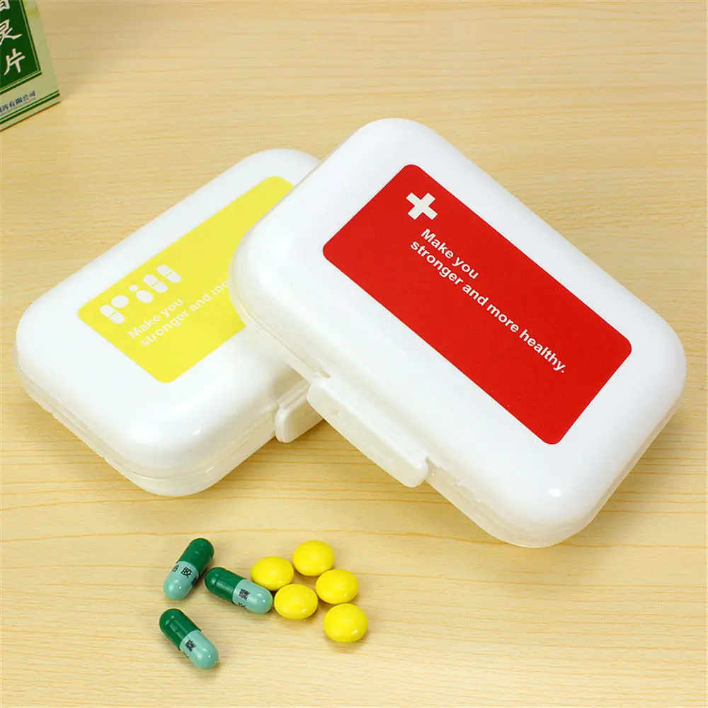 Portabe 8 отсеков красный влагостойкий кейс для таблеток органайзер для таблеток коробка для лекарств контейнер для таблеток многослойный Еженедельный