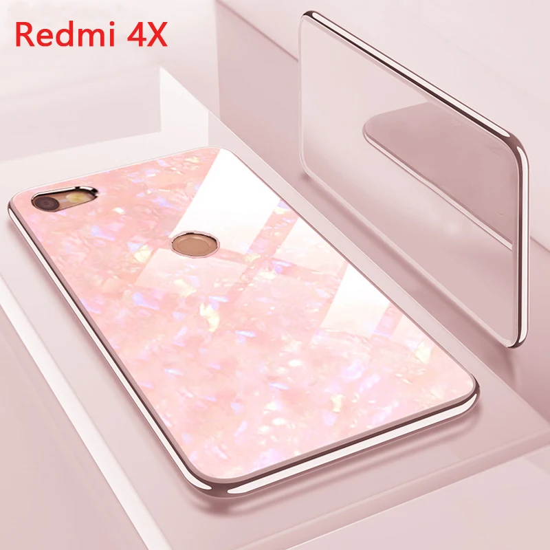 KaiNuEn 2 в 1 Coque чехол для xiomi Xiaomi Redmi 4x 4 x блеск Pc + силиконовый на телефон сзади