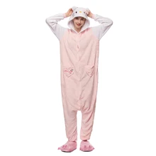 Winter Animal Sleepwear Pajamas Sets Adult Cat Pijamas Women Pyjamas Night Suit One Piece Hooded Warm Wear