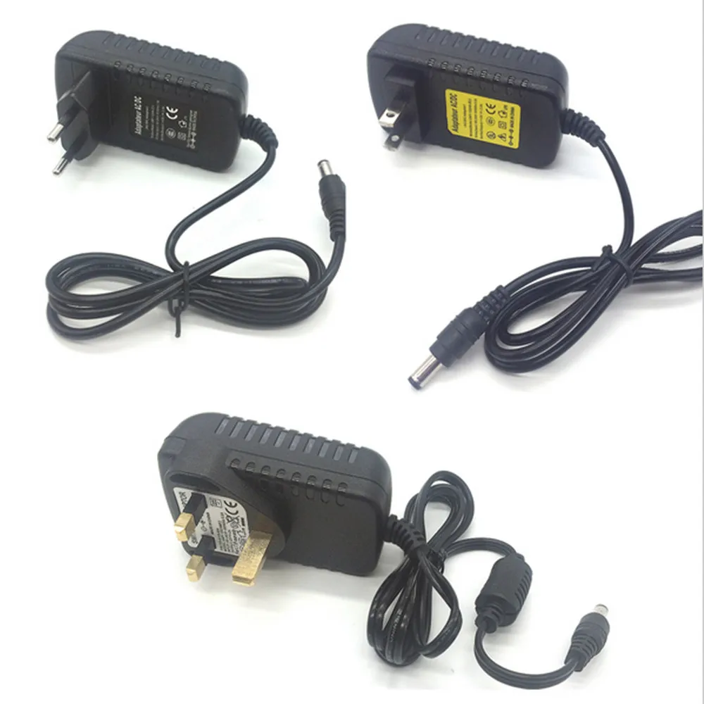 12V2A AC 100 V-240 V адаптер преобразователя DC 12 V 2A 2000mA импульсный источник питания Европа США Великобритания Австралия вилка 5,5 мм x 2,1-2,5 мм для Светодиодный CCTV