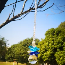 1 шт. K9 с украшением в виде кристаллов Ангел Хранитель чакра в стиле «Ловца снов» подвесные украшения для сада, камера заднего вида подвеска на зеркало