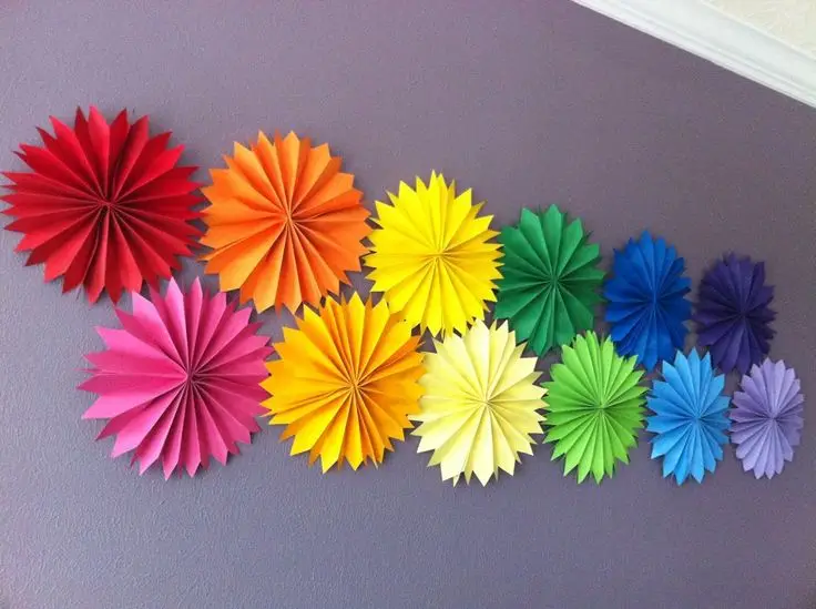 wedding hanging tissue fans rosettes pinwheels fiesta tissue fans rainbow party decoration summer photo prop table backdrop fan - Fiesta Decorations wedding hanging tissue fans rosettes pinwheels fiesta tissue fans rainbow party decoration summer photo prop table backdrop fan - Fiesta Decorations