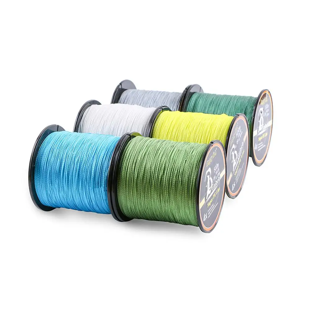 Linha de Pesca Linha de Peixes Linhas para a Linha de Pesca da Carpa Trançado Azul Forte Força 12lb-80lb Multifilament Trança Linhas para a da Carpa 500m pe 4 Fio 1 Linhas de pesca