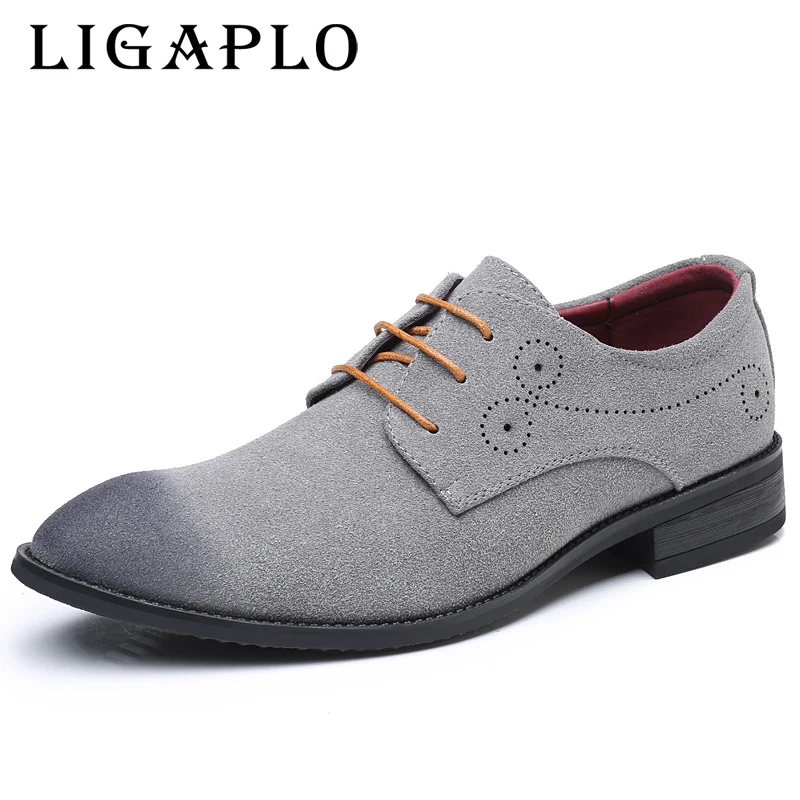 Footwear Retro Suede Casual European Shoes dress shoes leather man