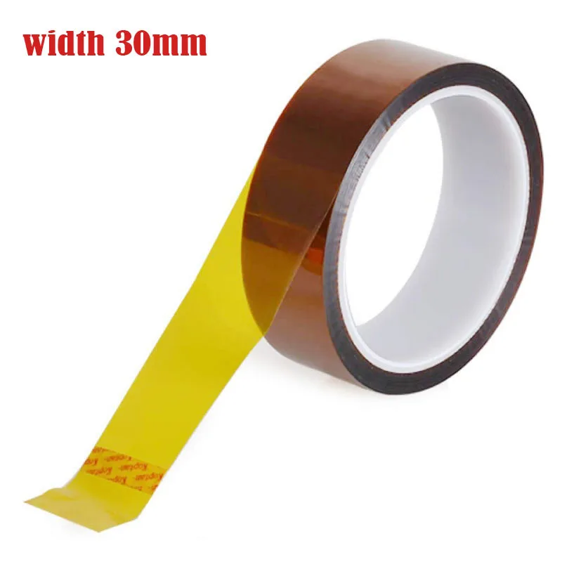 

30mm Width Polyimide Tape High Temperature Heat Resistant Tape 30m 220'C Adhesive Tape Electrical Insulation Polyimide Film