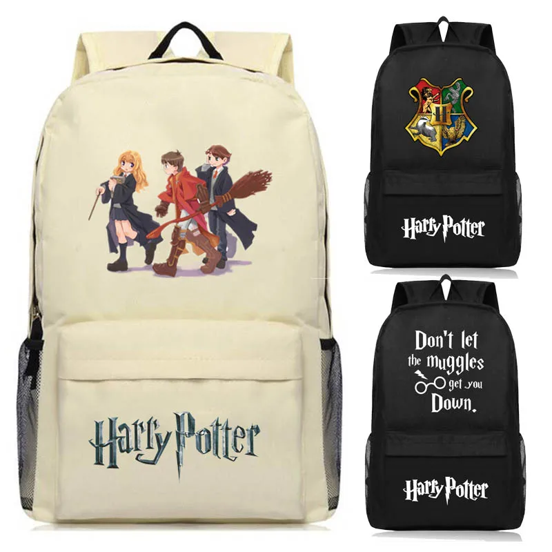 

Harry Potter Hogwarts Backpack School Bags Book Children Bag Fashion Students Backpack Travel Bag for teenagers