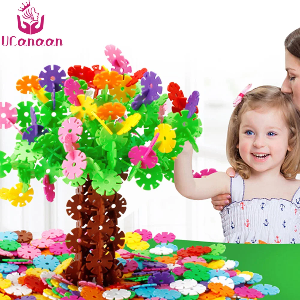UCanaan DIY Kids Toys Snow Snowflake Building Blocks Toy For Children Classic Educatinal Toys Assembling Bricks Gifts For Babies baby-building-blocks : image UCanaan DIY Kids Toys Snow Snowflake Building Blocks Toy For Children Classic Educatinal Toys Assembling Bricks Gifts For Babies baby-building-blocks