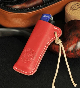 

Portable Cigarette Box Ultra-thin Gift Boutique Cigarette Cases Genuine Leather Lighter Storage Box Cigarette Accessories LFB394