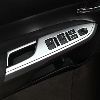 

For Suzuki Vitara 2016 2017 2018 Door Window Switch Cover Trim Armrest panel Decoration Chrome Stickers Car-styling Accessories