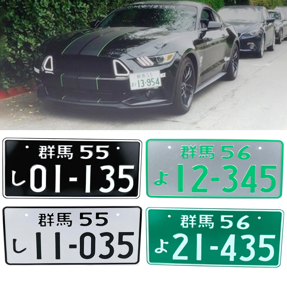 

JDM Japanese Style License Plate Aluminum License Number For Universal Car