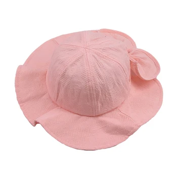 

Baby Toddler Kid Outdoor Sun Hat Brim Summer Bucket Hats Beach Headwear Cap Cotton Cute Hat For Children