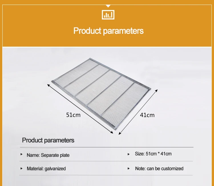 Пчела. № 1 инструмент пчеловода раздельная тарелка 51*41 см оцинкованная металлическая королевская доска для скина прочный пчеловодство оборудование