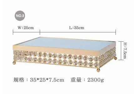 Европейский свадебный торт Кубок на день рождения десерт лоток фрукты Десерт Таблица дисплей десерт настольные украшения - Цвет: NO3
