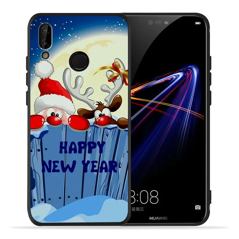 Merry Christmas Mickey для huawei P8 P10 P20 P30 mate 10 20 Honor 8 8X 8C 9 V20 10 Lite Plus Pro Чехол Coque Etui Funda