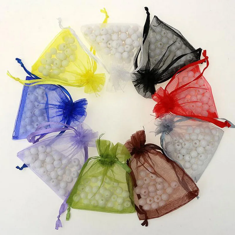 

20Pcs/lot 9*12cm Candy Bag Organza Pouches Food Package Bags Gift Candy Bags Wedding Birthday Favour Party Supplies 65Z