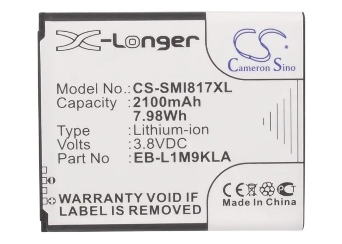 EB L1M9KLA батареи Cameron Sino 2100mAh для Samsung Ativ S Neo Cronus LTE SGH i187 SPH i800 I800HNASPR|2100mah battery|cameron sinobatterie