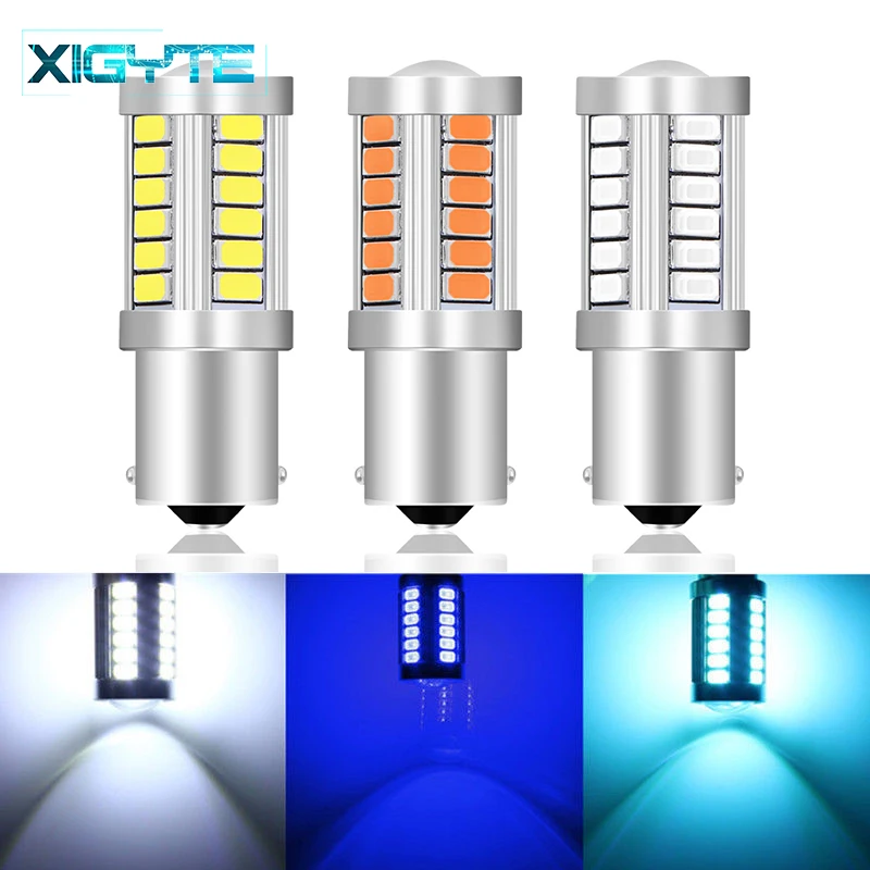 

1156 1157 P21/5W BAY15D Super Bright 33 SMD 5630 5730 LED brake lights fog lamp 21/5w car daytime running light stop bulbs 12V