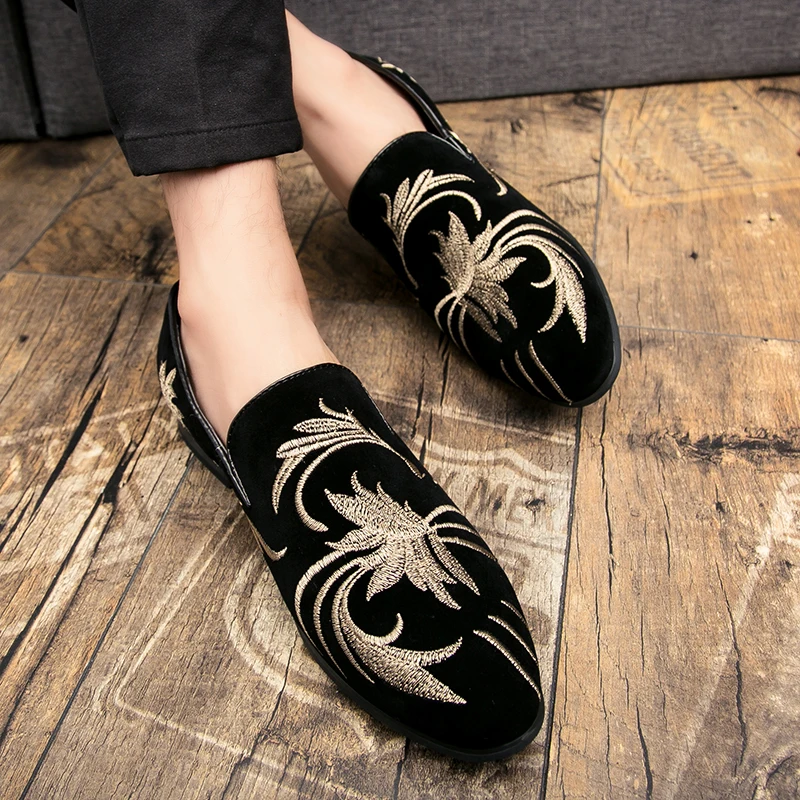 fashion flowers print leather shoes men luxury brand tree designer dress male footwear man wedding pants oxford shoes for men (15)