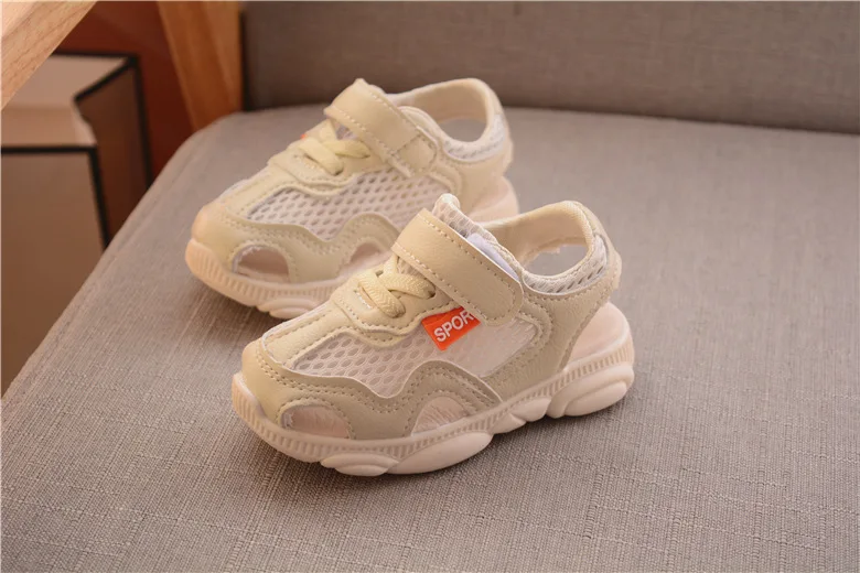 Детские сандалии высокого качества для детей 1-5 лет дышащая Спортивная обувь для маленьких мальчиков и девочек модная пляжная обувь Летняя обувь для новорожденных