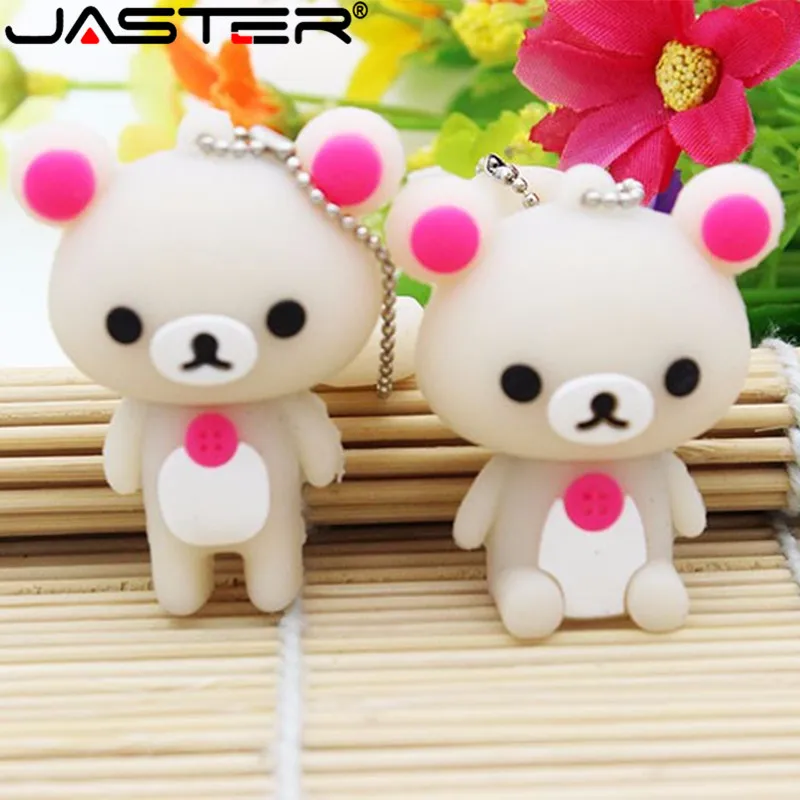 USB флеш накопитель JASTER Lovely флешка в виде медведя Rilakkuma карта памяти U диск 4 ГБ 8 16 32