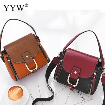 

YYW Factory Pricer Pu Leather Crossbody Bags Vintage Women Shoulder Handbag For Girl Brand Bucket Bage Black Bolsa Feminina