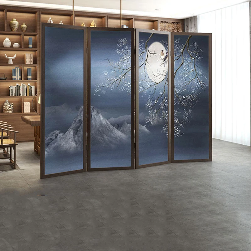 Pantalla plegable de madera sólida sala de estar estudio partición pantalla plegable porche feng shui pantalla divisor de habitación pantalla plegable Pantalla plegable de madera sólida sala de estar estudio partición pantalla plegable porche feng shui pantalla divisor de habitación pantalla plegable