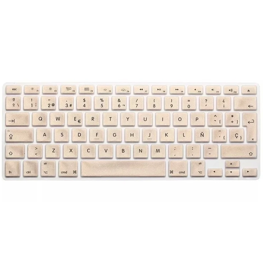 Для Macbook Air Pro Retina 13 15 силиконовый чехол для клавиатуры евро ЕС Esp испанская