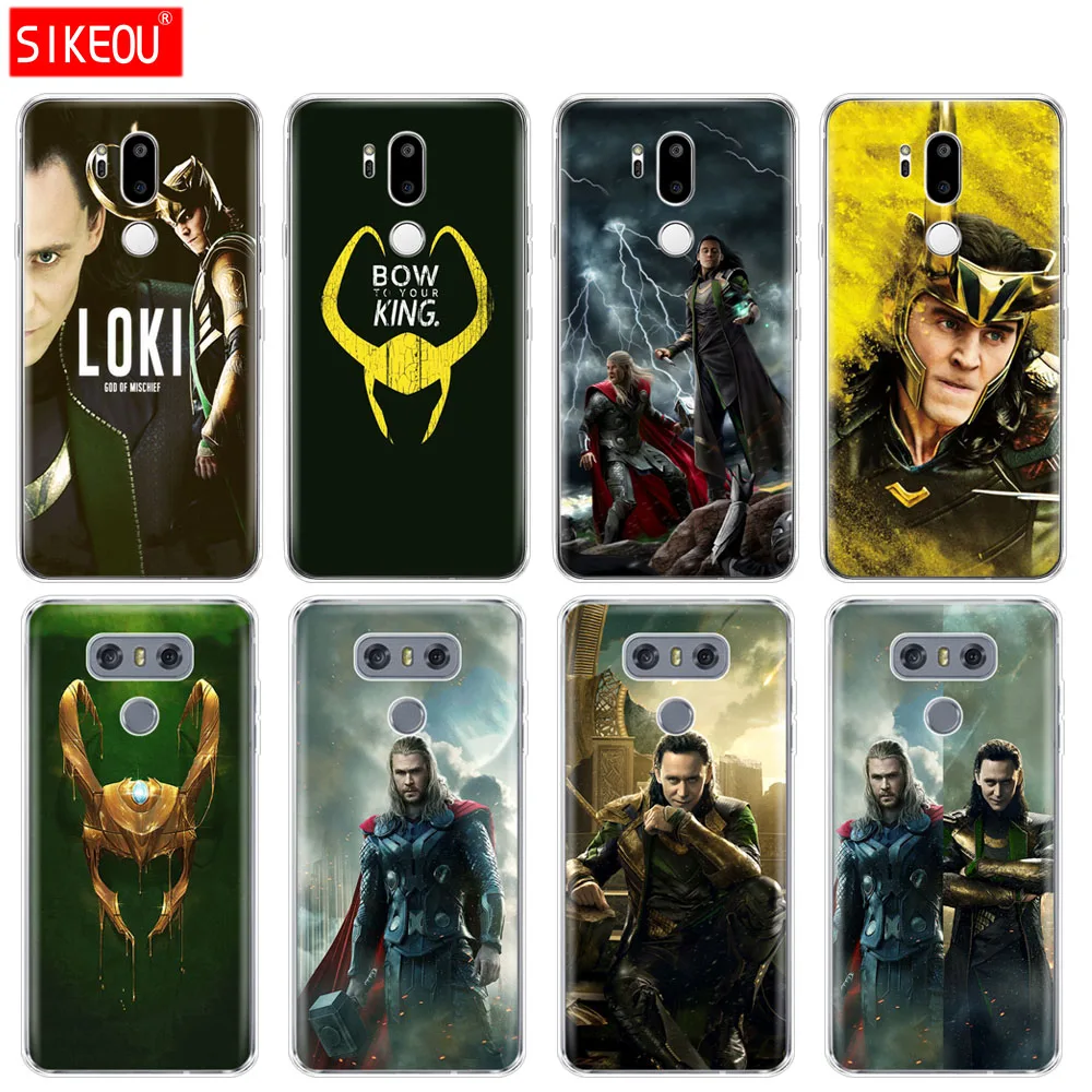 

silicone case phone cover for LG G7 Q8 Q6 G6 MINI G5 V30 V7 V9 k10 k8 X POWER 2 Loki Thor
