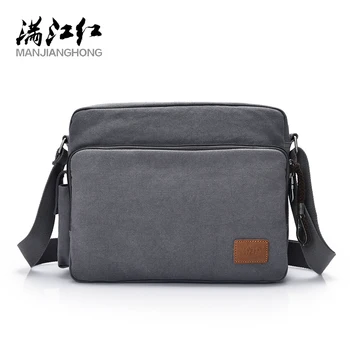 

New Korean Version 2020 Spring Simple Men's Bag Personality Retro Canvas Bag Fashion Wild Shoulder Messenger Bag Tide