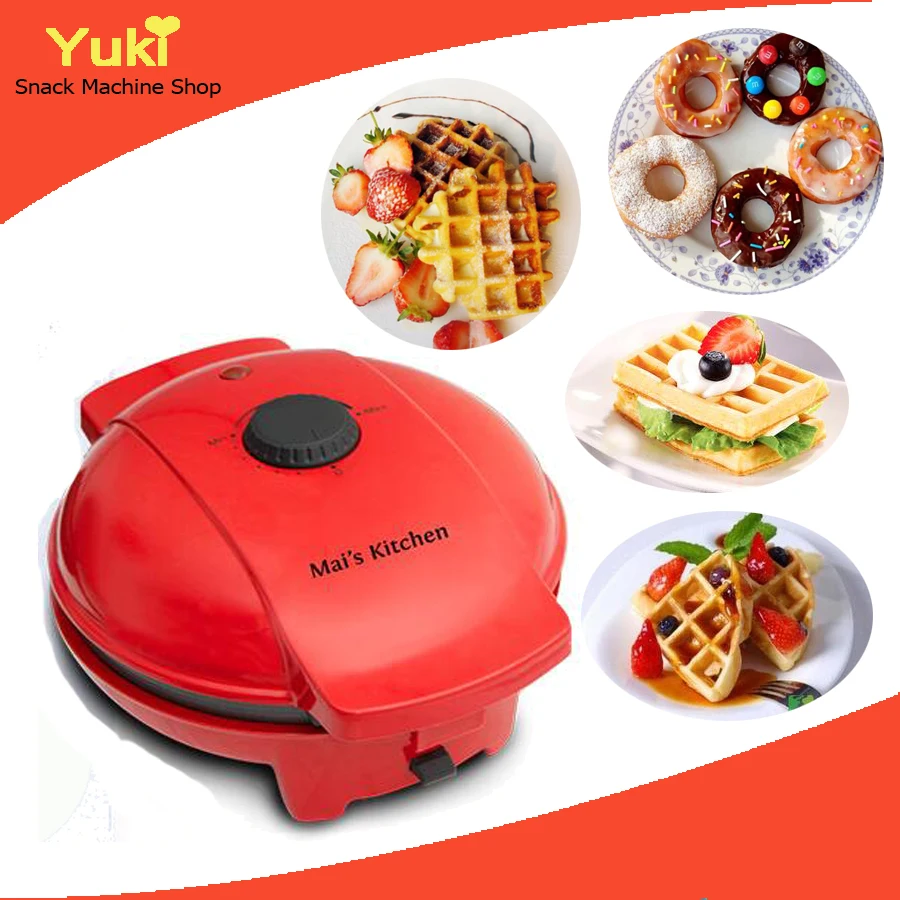 9 Molds Waffle Maker Mini Donut Machine Cake Machine Sandwich Maker Egg
