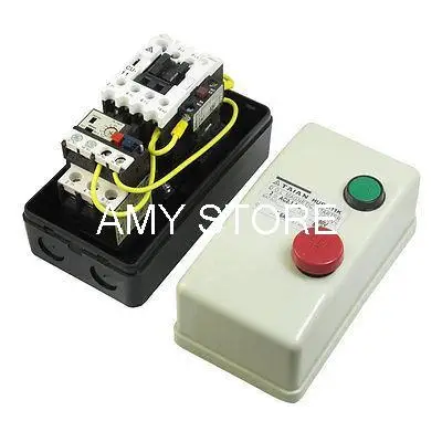 

On Off Switch Enclosed 3 Pole Motor Magnetic Starter 380V Coil 5.5-8.5A