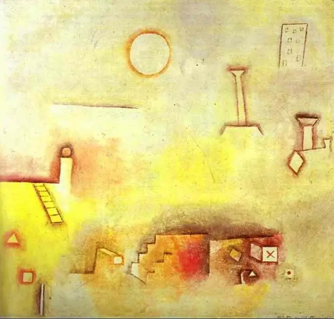 

High quality Oil painting Canvas Reproductions Reconstructing (1926) by Paul Klee Painting hand painted