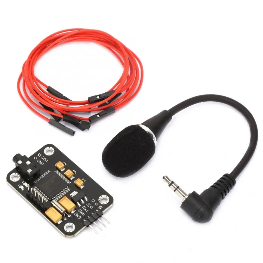 

Voice Recognition Module Voice Control Board with Microphone Jumper Wire