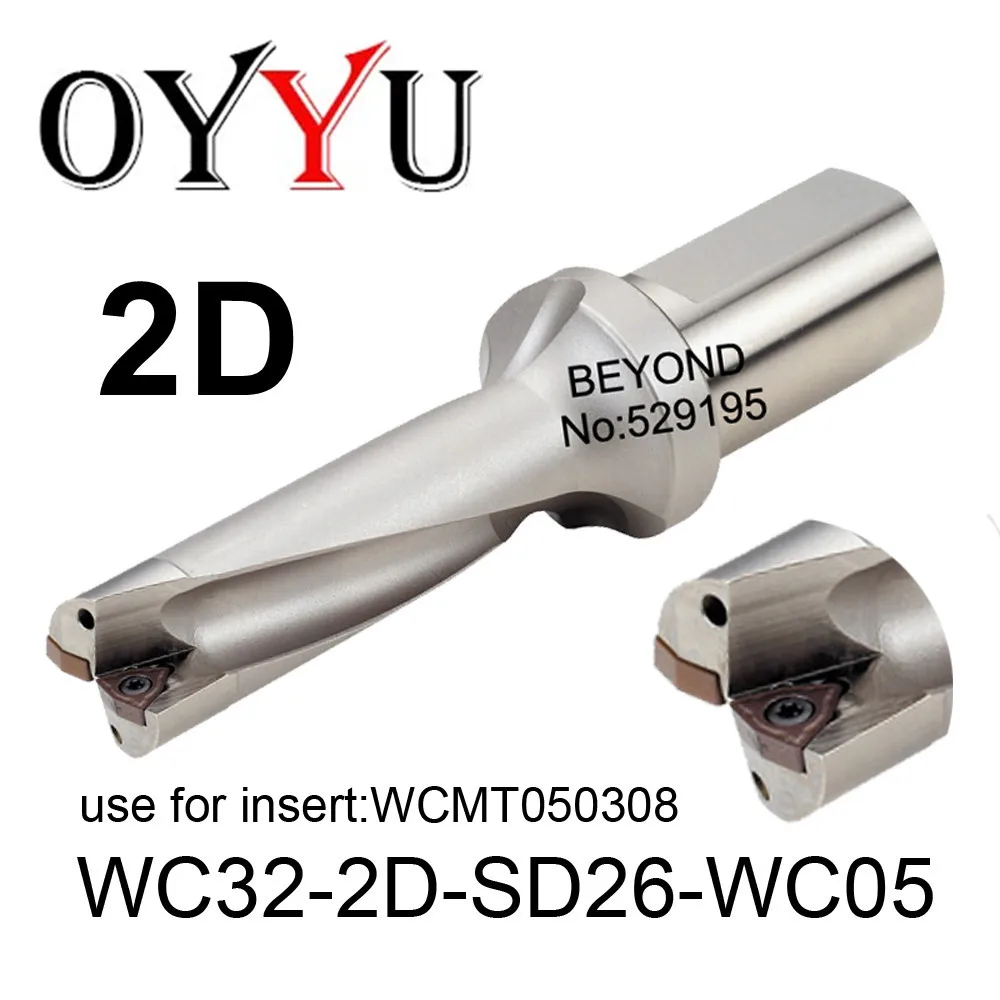 

WC32-2D-SD26-WC05, WC indexable insert drill U Drilling Shallow Hole indexable insert drills,Cooling hole,original factory