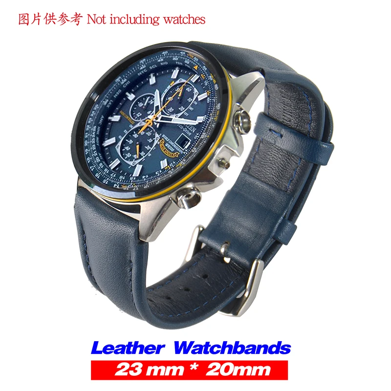 Di ricambio per Citizen 23 millimetri AT8020 03L H800 S081165 Blue Angels  Fascia Della Cinghia di Cuoio|Watchbands| - AliExpress