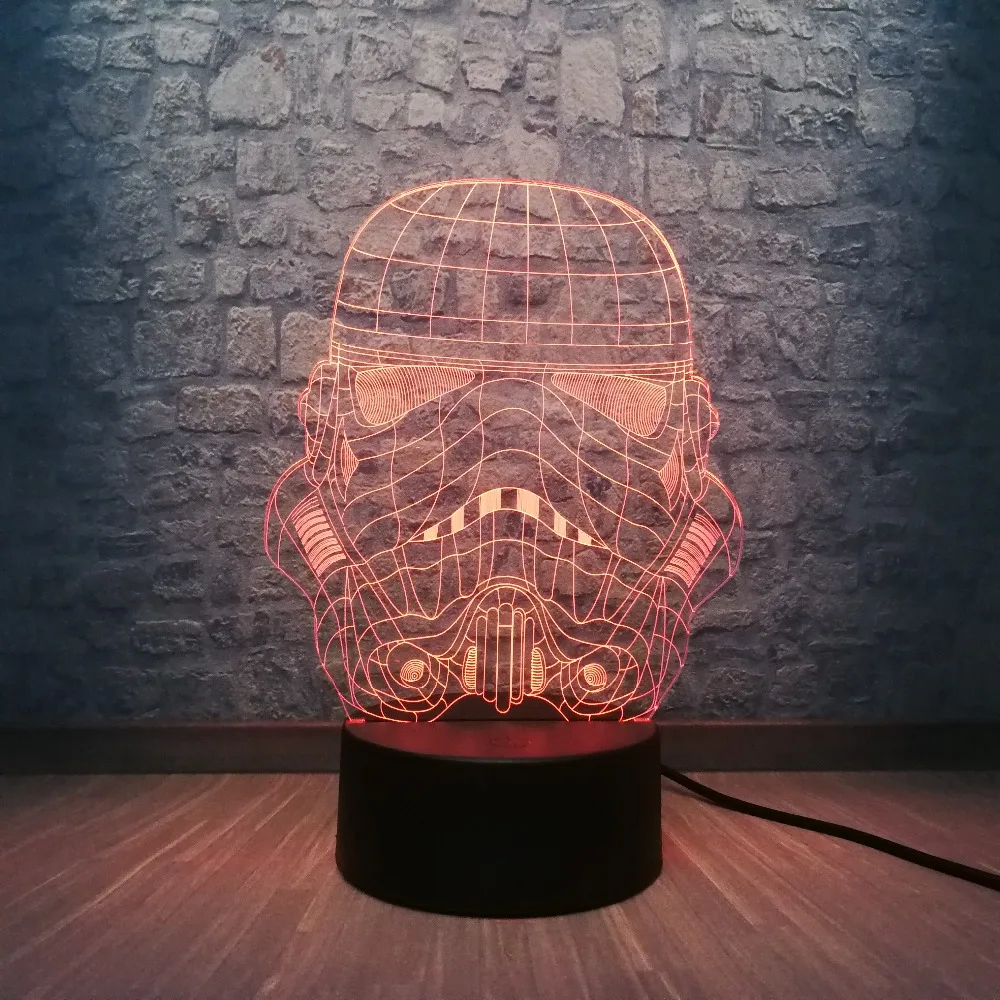 Новинка Звездные войны режим шторма рыцарь 3D светодиодный светильник USB